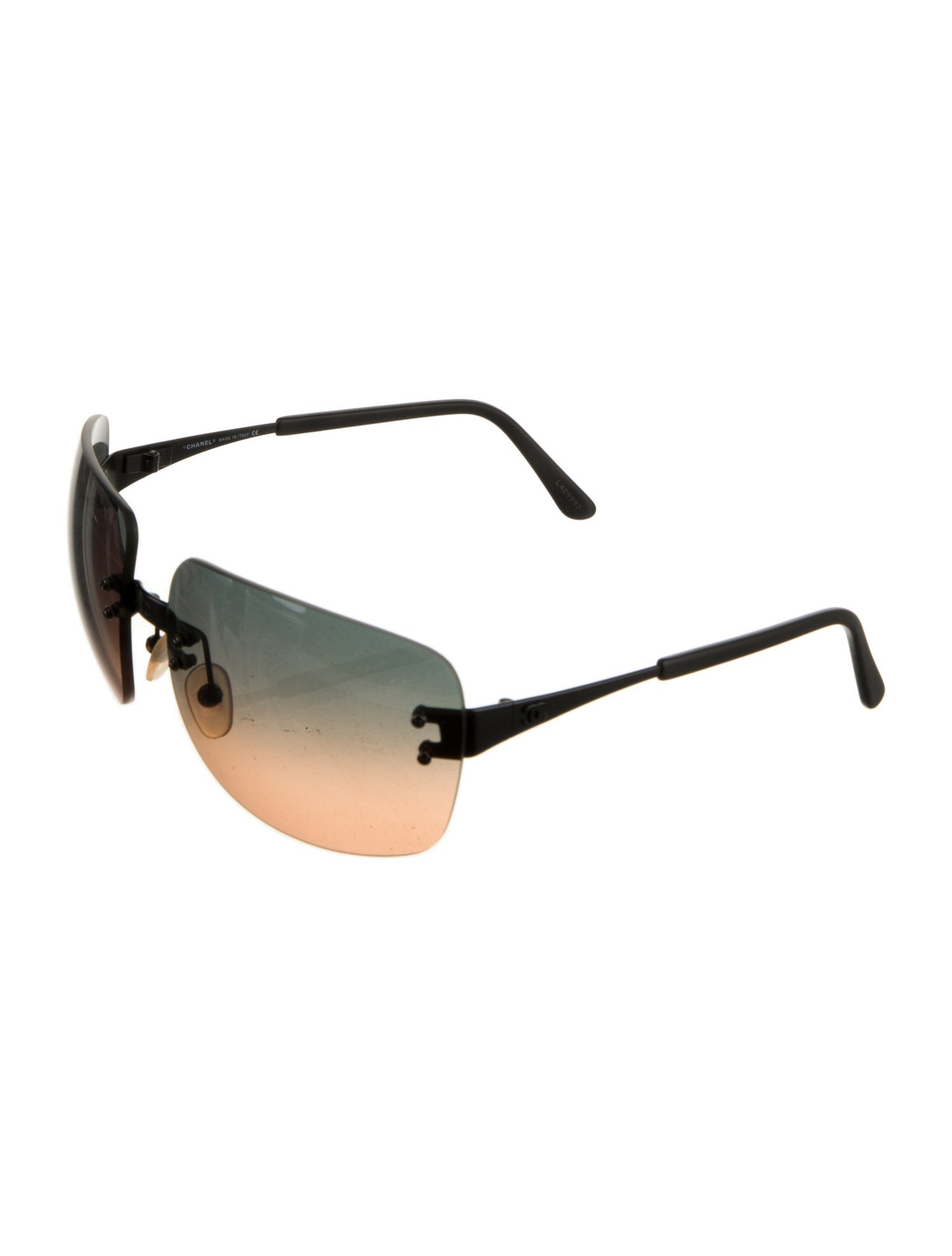 Chanel Interlocking CC Logo Shield Sunglasses